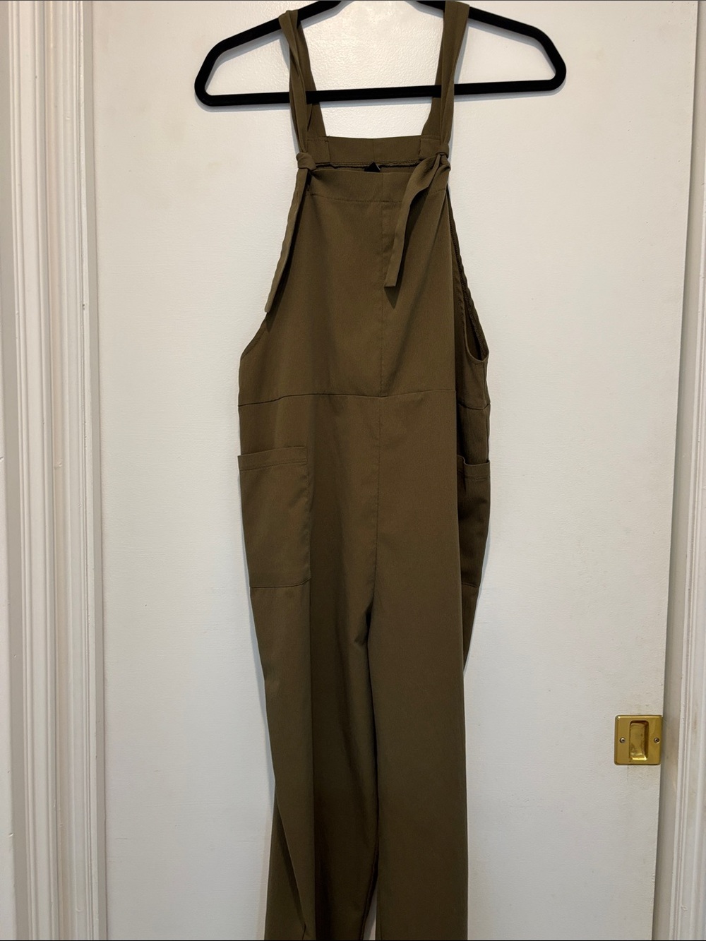 SHEIN Olive Green Casual Overalls